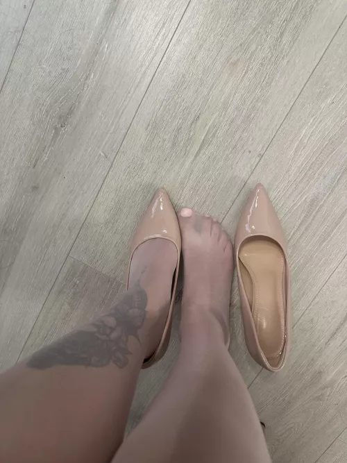 Heels on or off? 