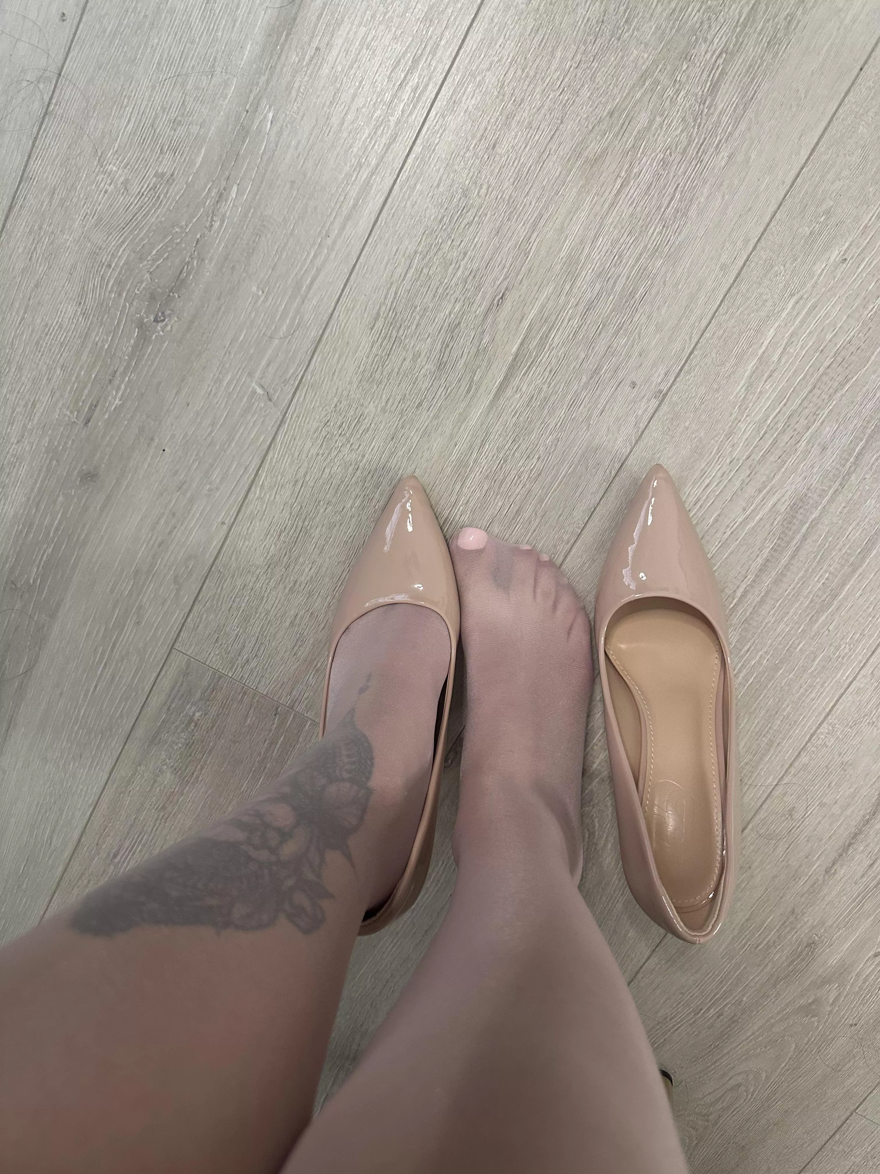 Heels on or off? 