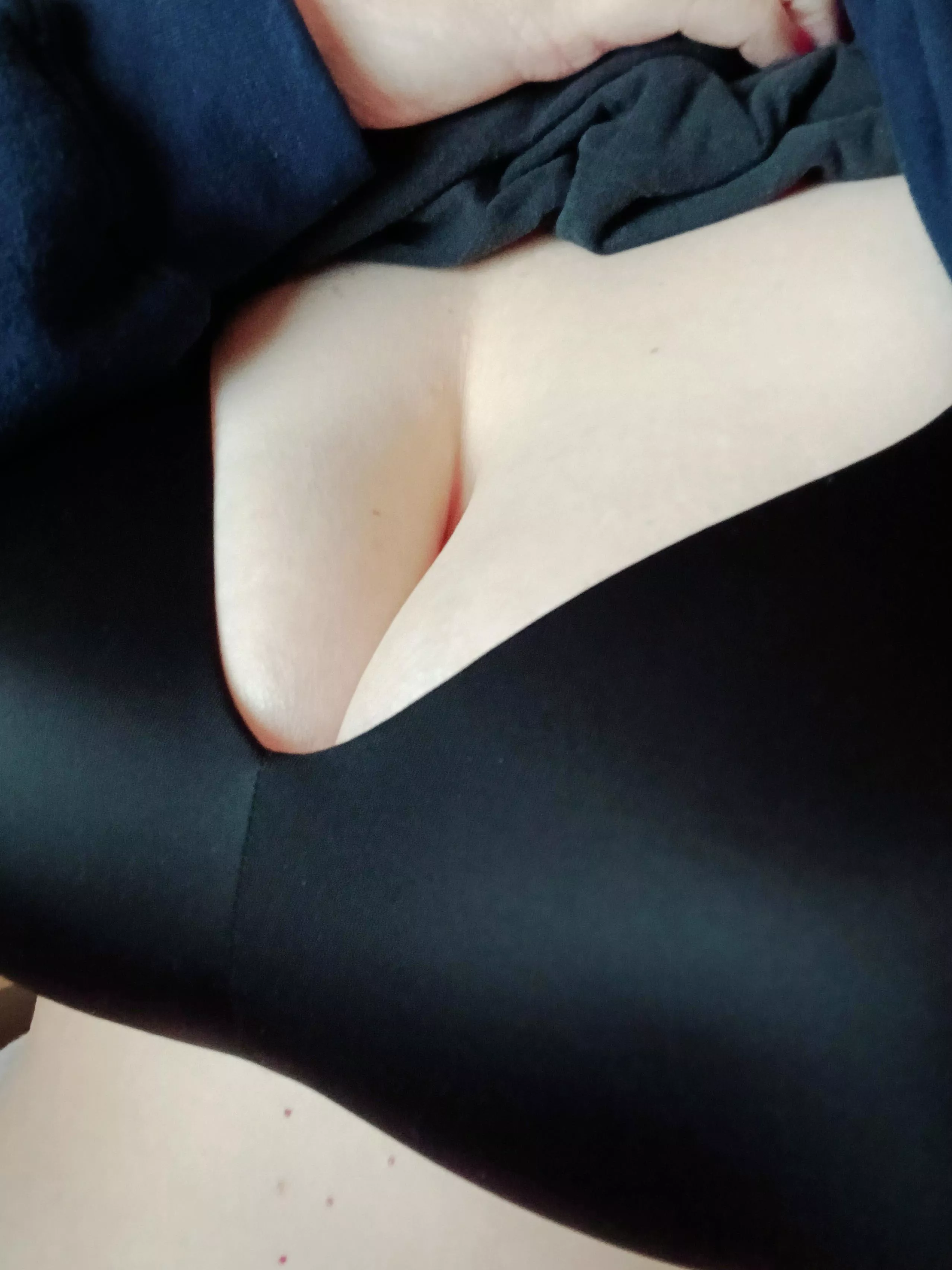 Hiding under my hoodie today while I work from home is a basic black bra doing a lot of heavy lifting. Feels like a hug.