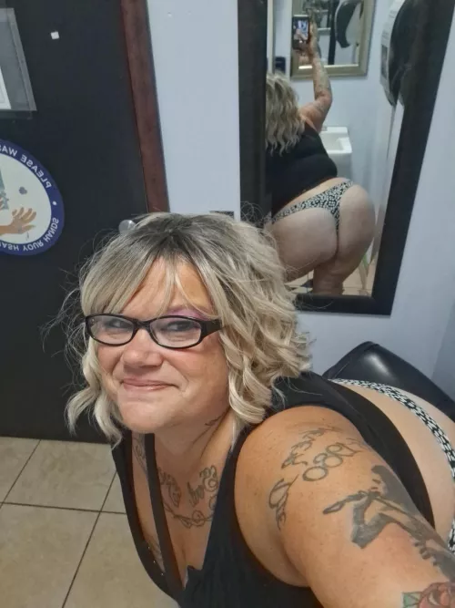 I hope that's you knocking on the Bar bathroom door