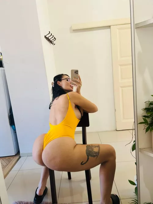 I might need a larger one piece because this one shows too much :)