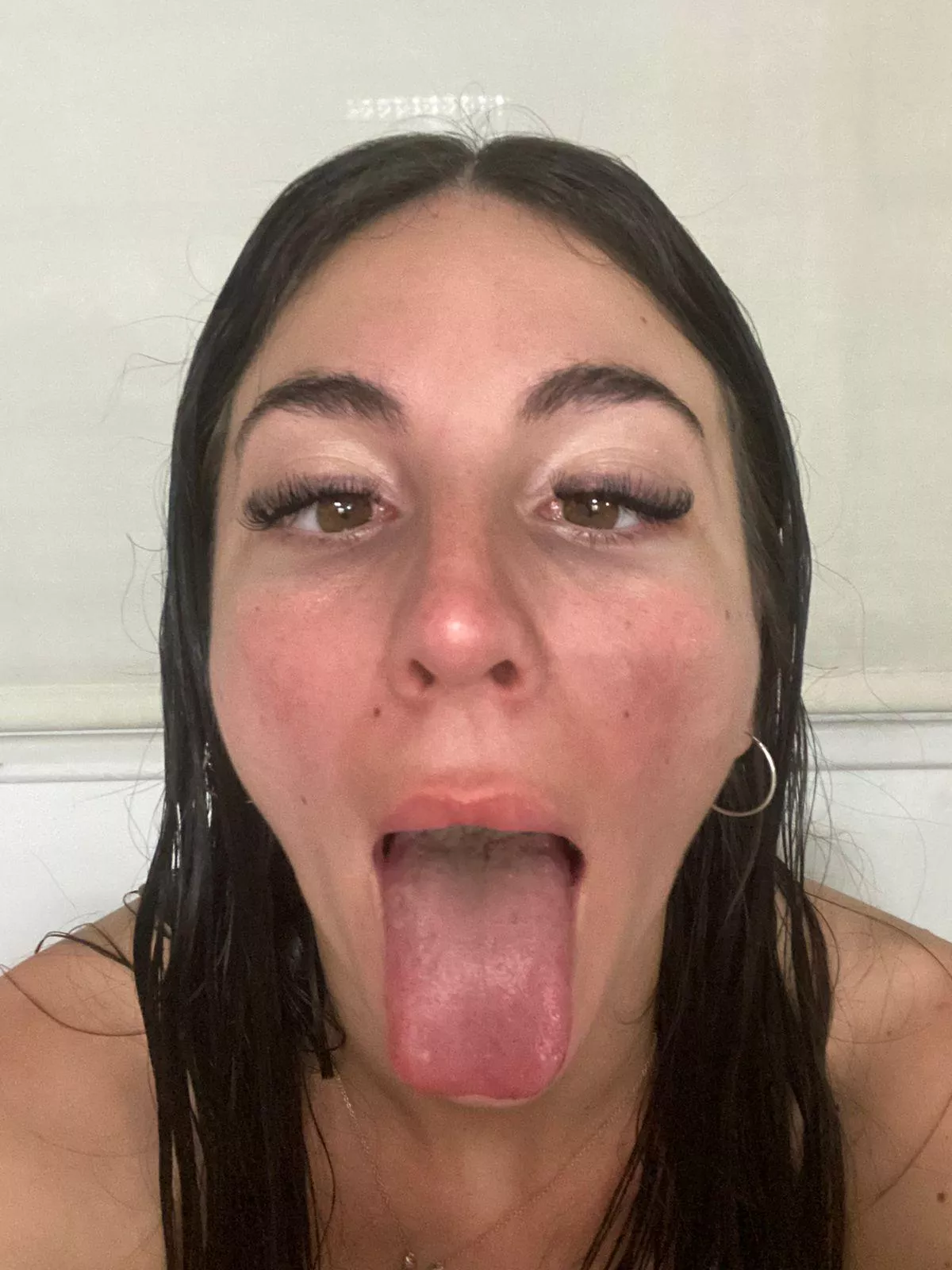 Is my tongue good enough to receive your cum?