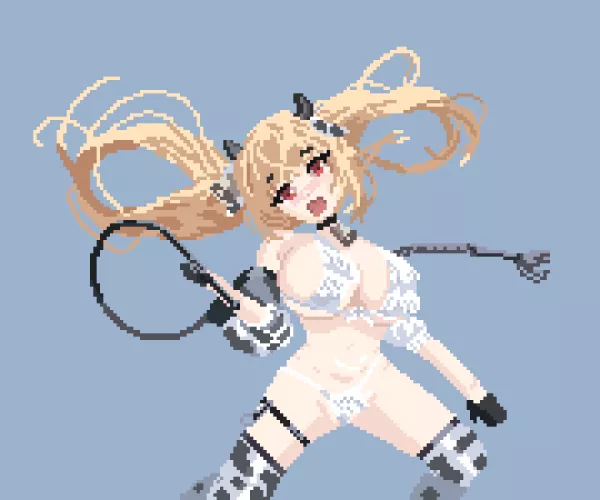 Kersaint cowgirl skin in pixel art