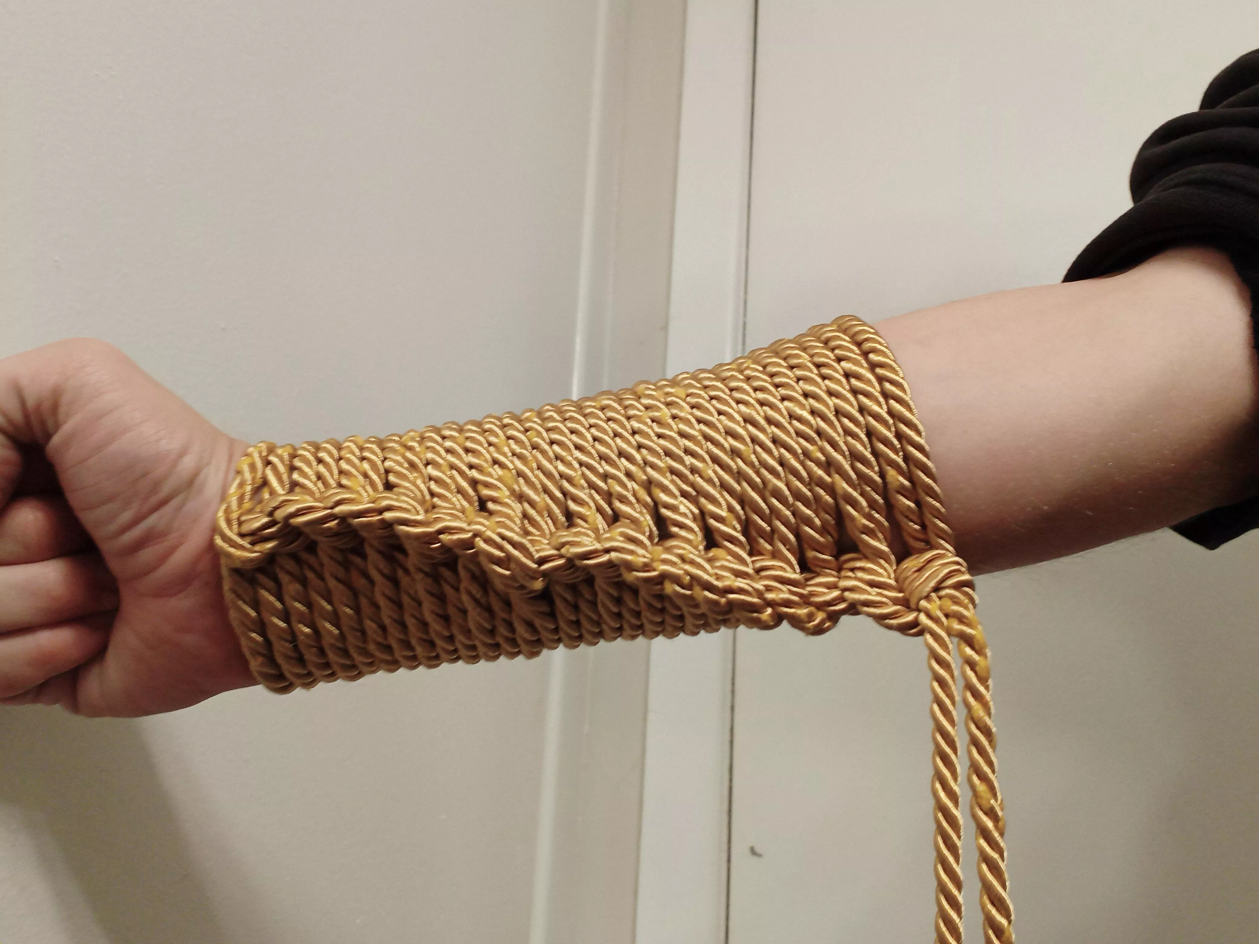 Late night practice with first gauntlet 