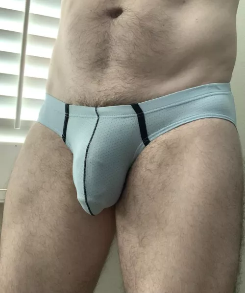 Light blue with a little vein bulge