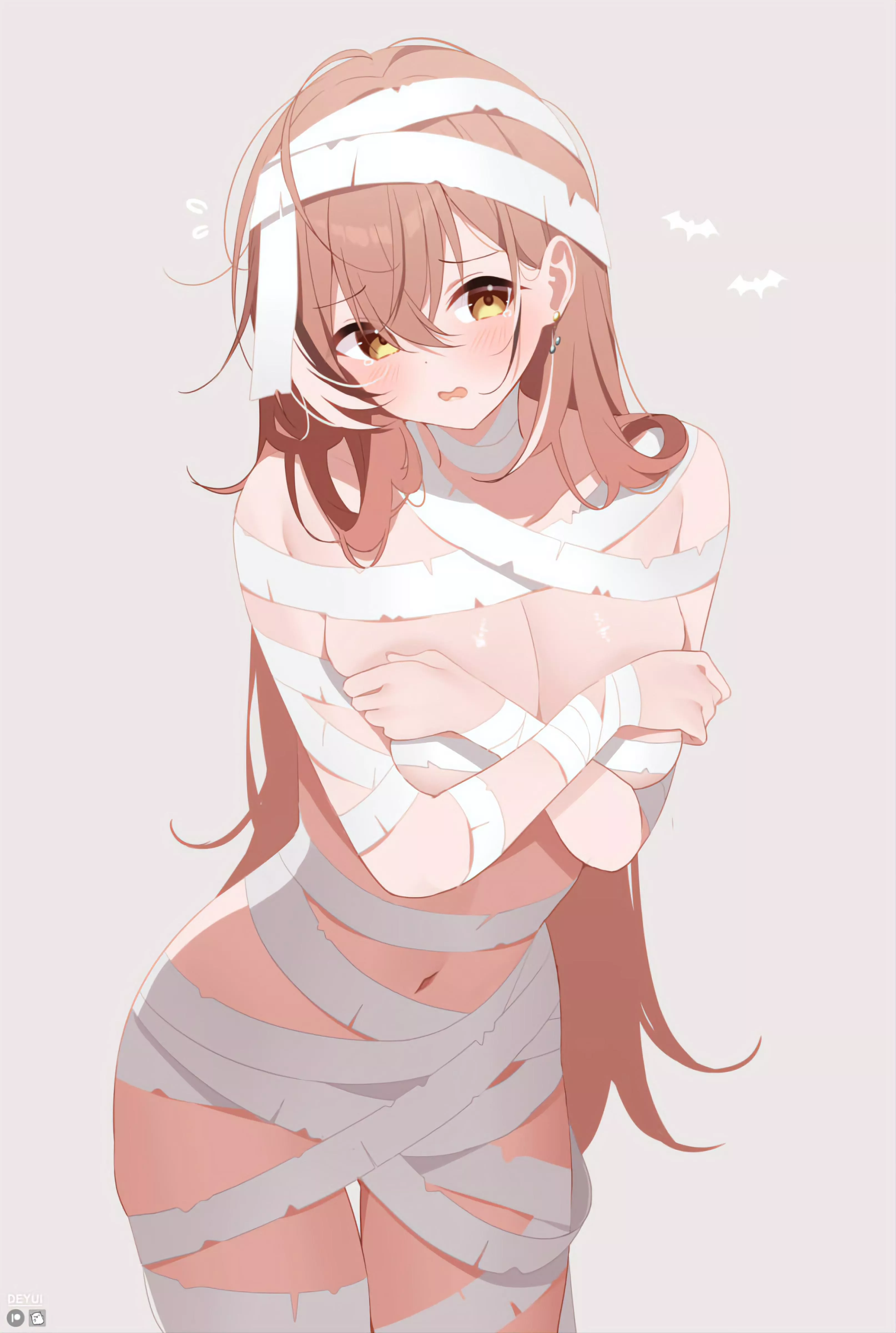 [Nanashi Mumei] wrapped in bandages 