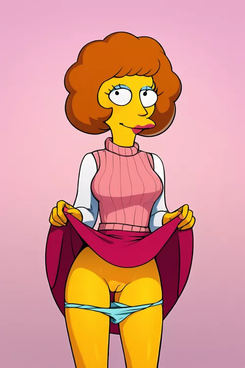Panties down [Maude Flanders,The Simpsons] (cunningstuntda)