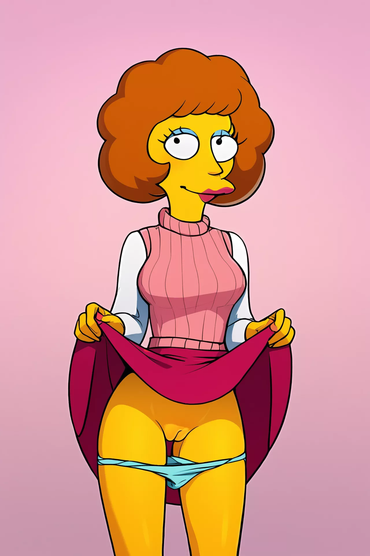 Panties down [Maude Flanders,The Simpsons] (cunningstuntda)