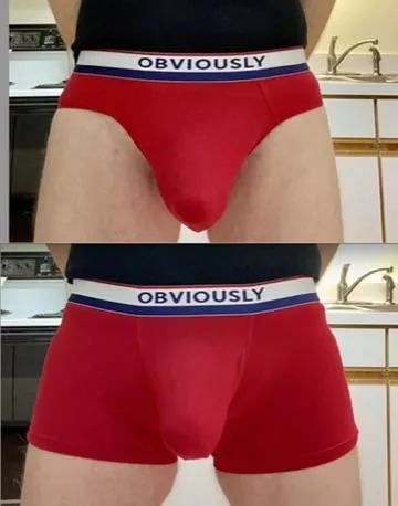 Red Briefs, Red Trunks