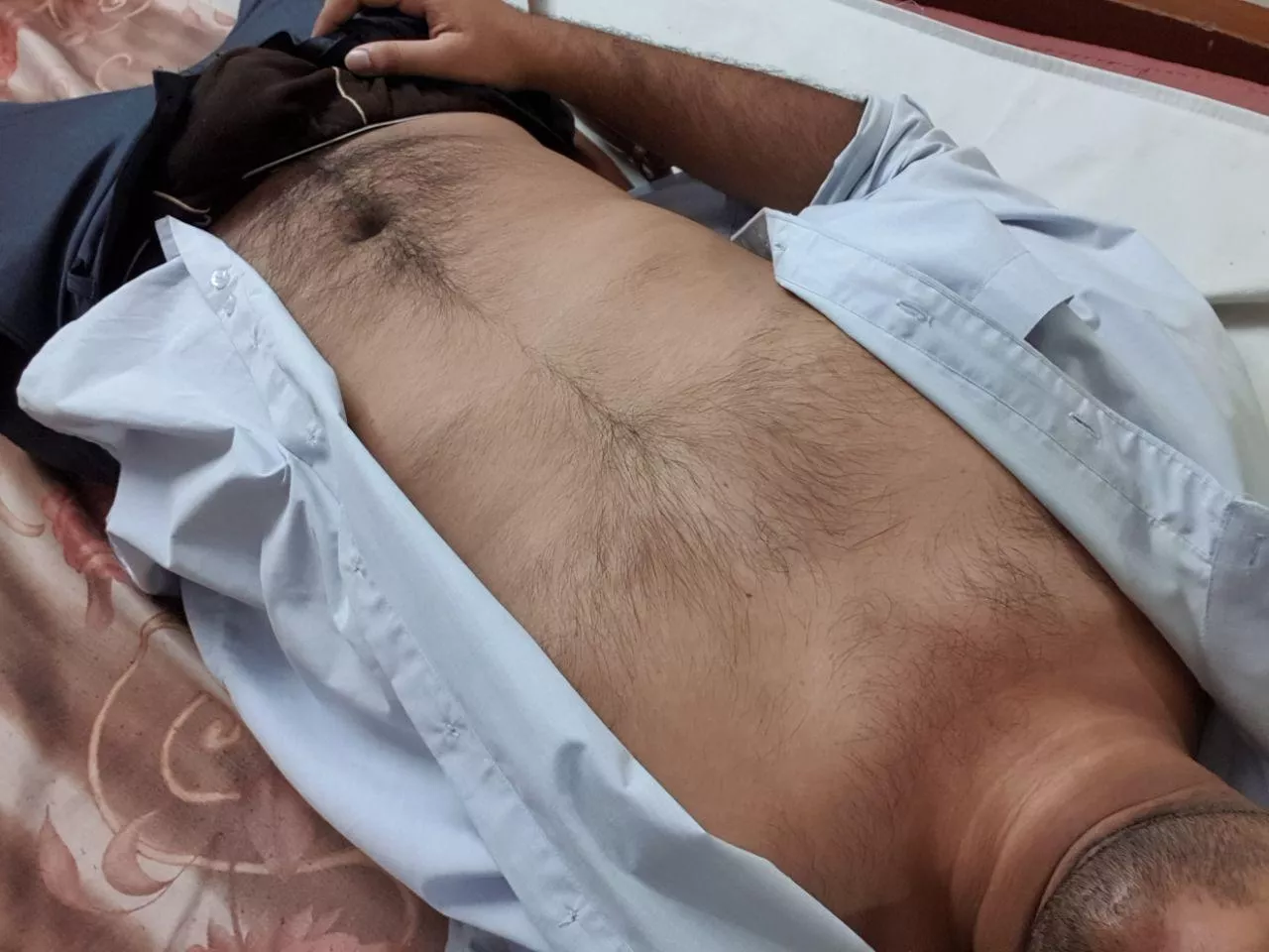 Relaxing after a stressful day at work