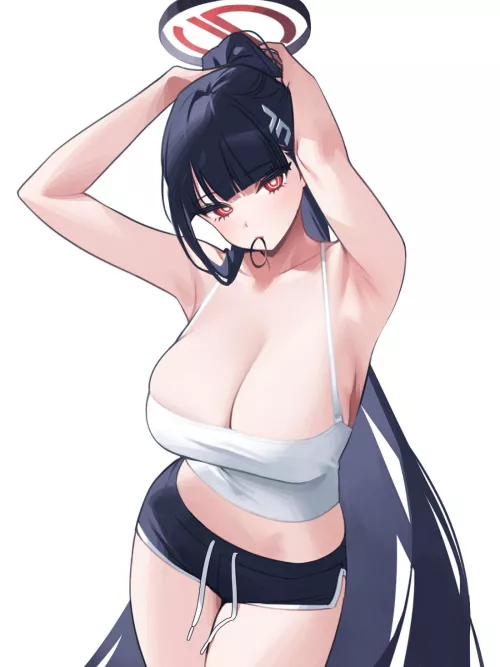 Rio tying her Hair [Blue Archive]