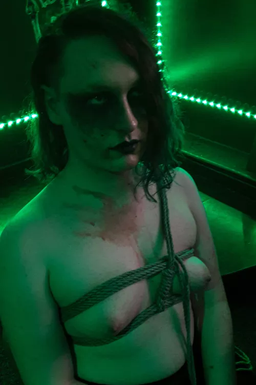 The aftermath of of a fun self tie