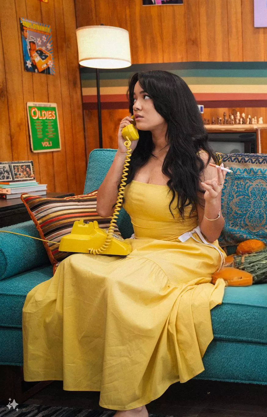 The yellow dress 🔥 