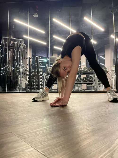 warming up for a very hot session