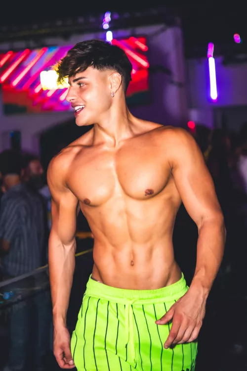 Would you like to meet me at the club like this?