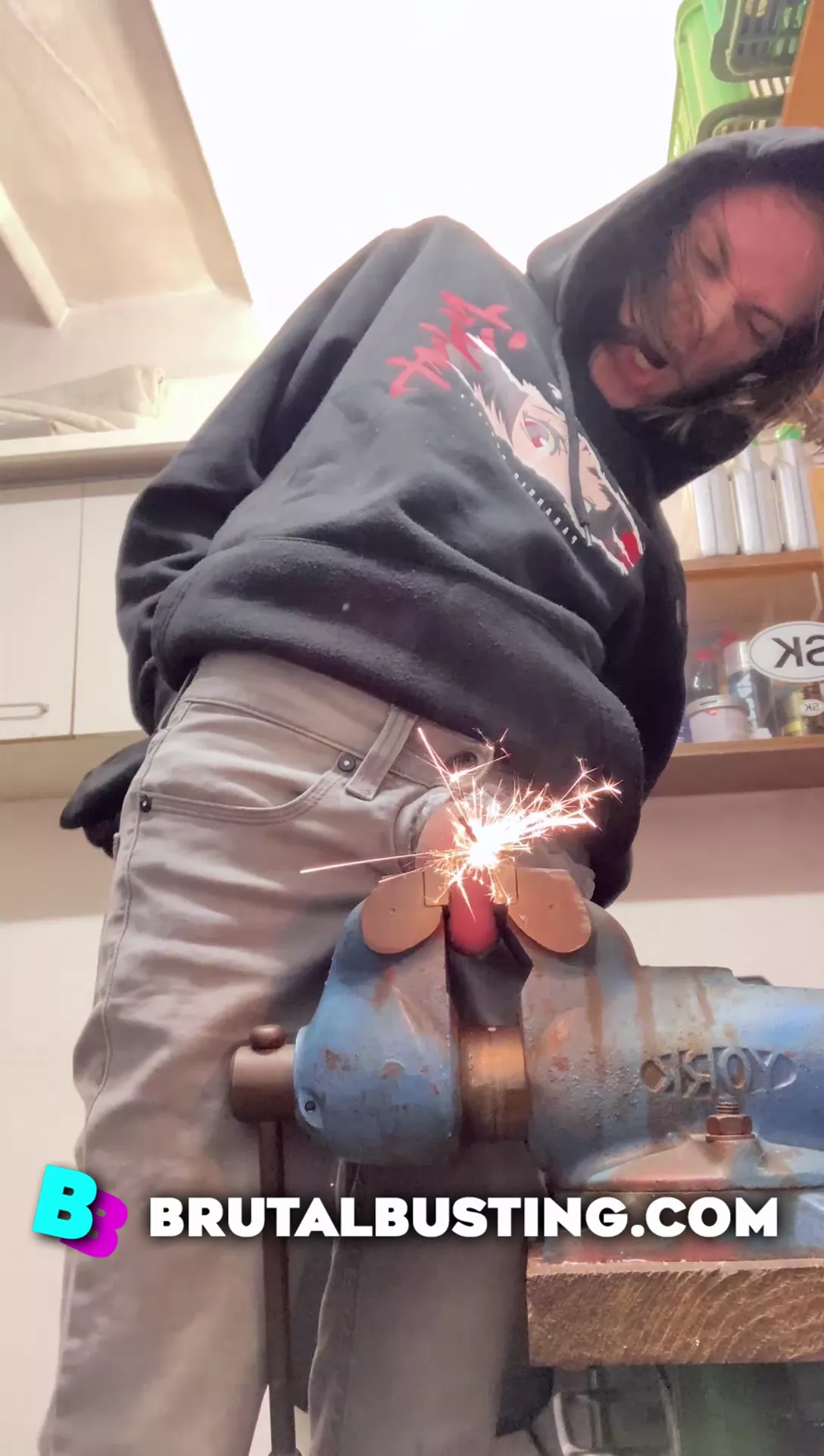 Write us ideas, we'll make a total disgusting mess out of his testicles! ✨🎇🧨🎆💁‍♀️🤳💋- Dave Moon - Jennifer - Vanessa - Marek - BrutalBusting