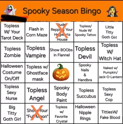 24m - Happy spooky season everyone :) Can you help me fill out this card before Halloween ends?