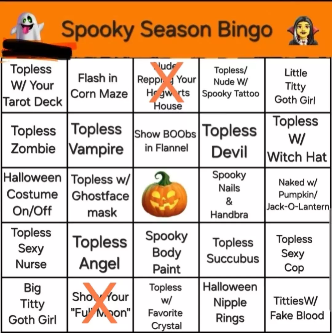24m - Happy spooky season everyone :) Can you help me fill out this card before Halloween ends?