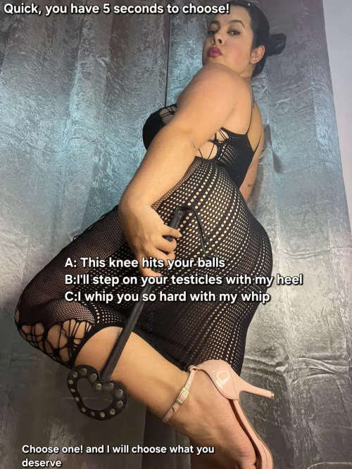 A difficult and quick choice