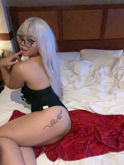 Beneath the blush, there’s a hint of boldness.