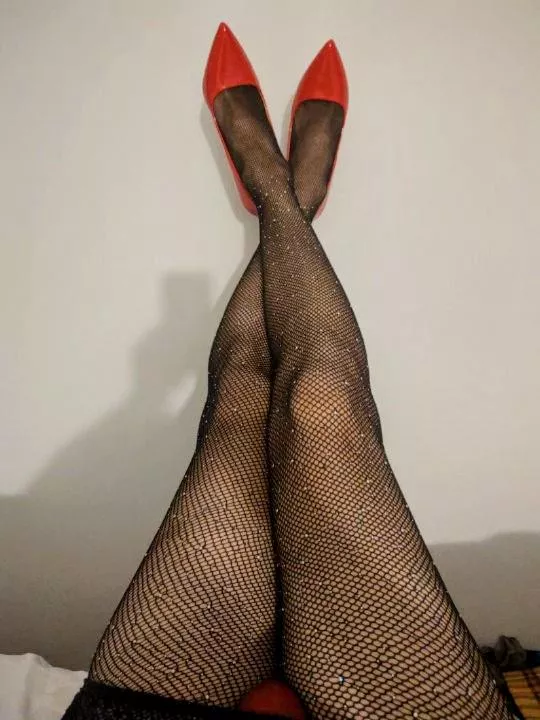 Black Fishnets and Red High Heels 👠, Anything Hotter?