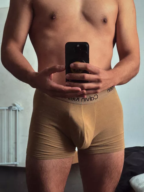 Boxer briefs over trunks