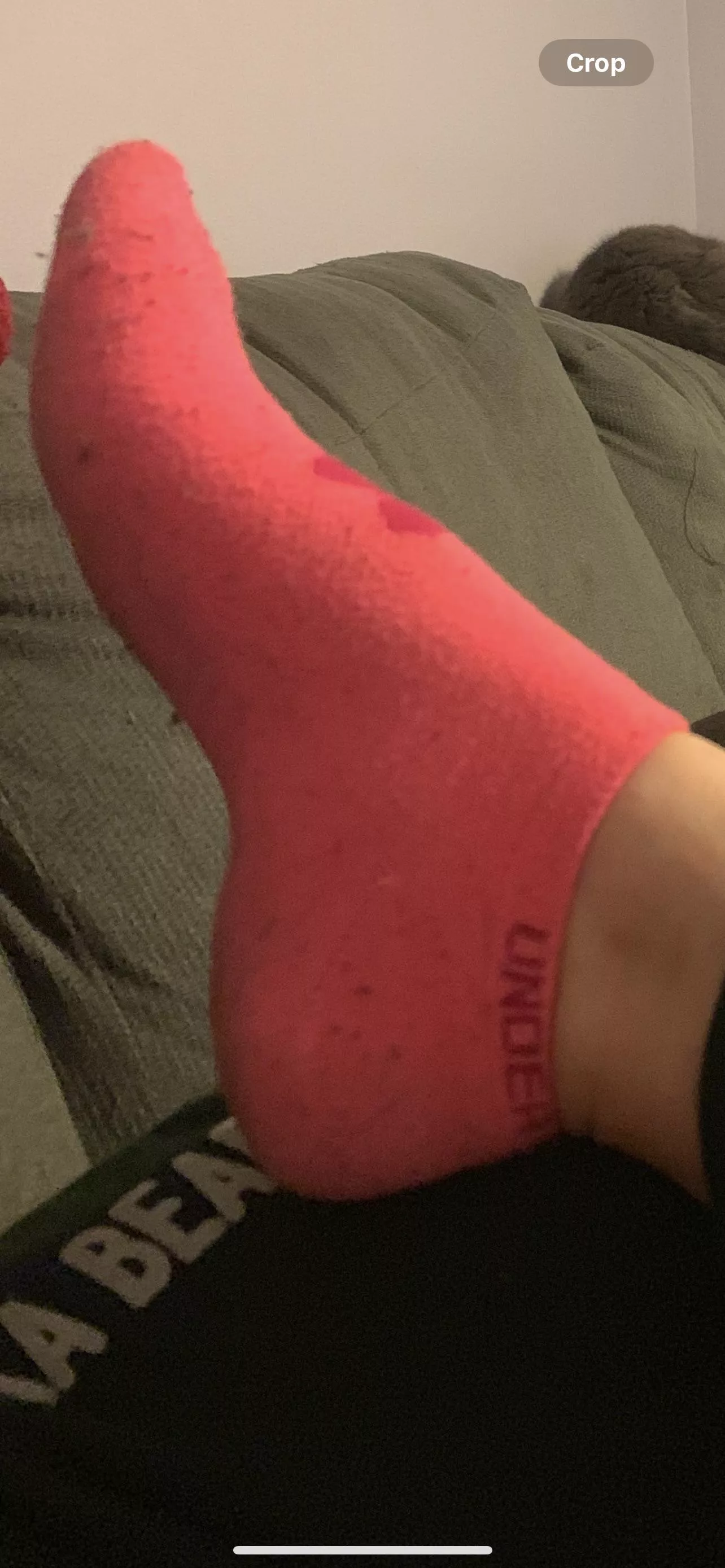 Bright pink socks :) 