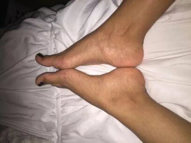 Cum on Latina wife feet