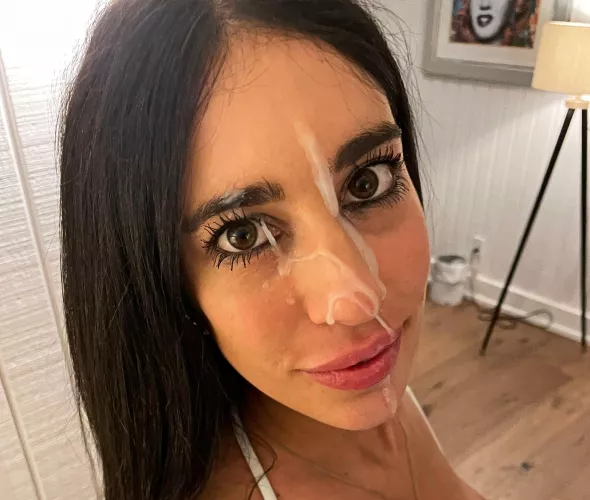 Cute girls get even more cute with cum on the face