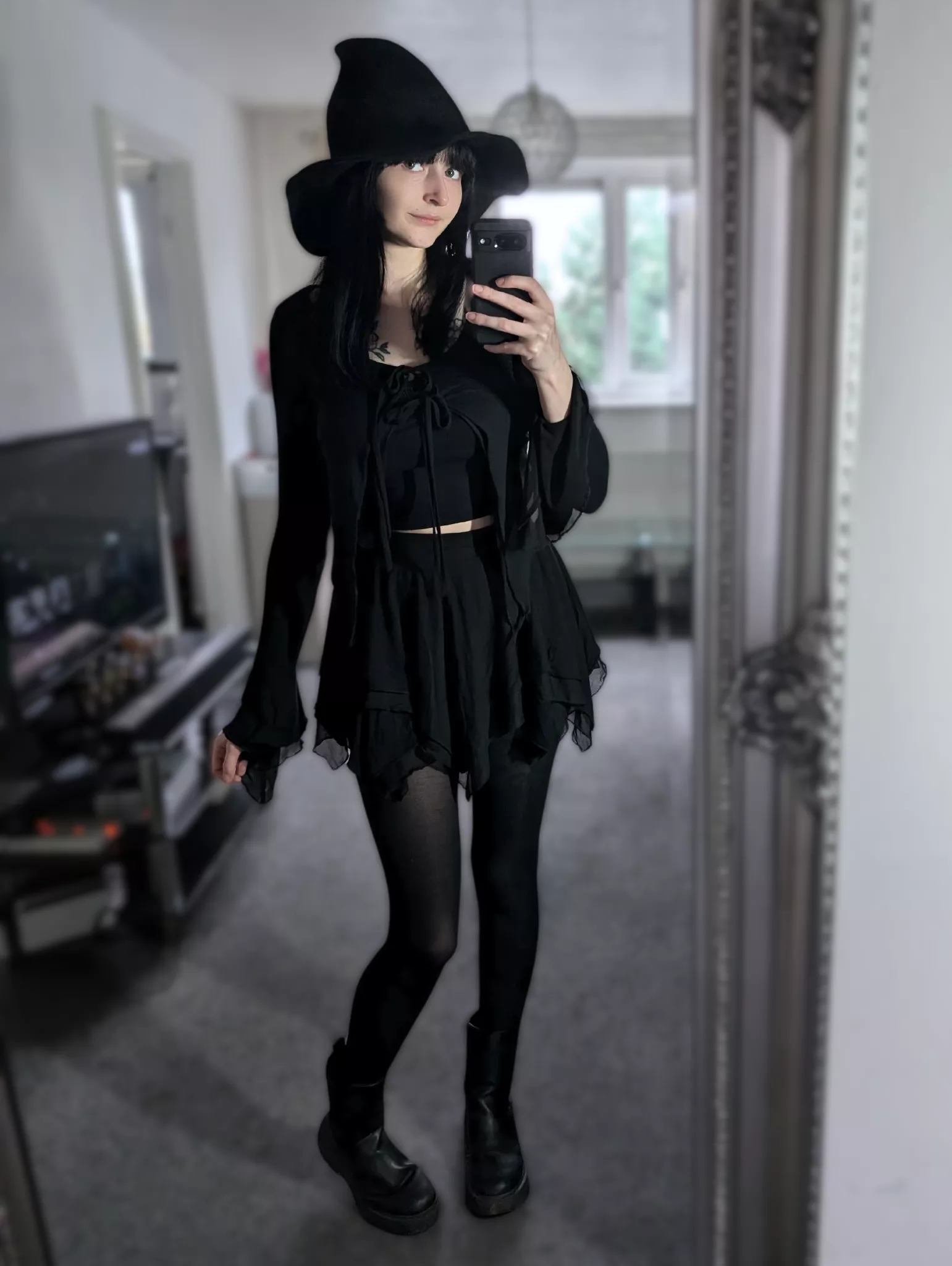 even witches wear tights 👻