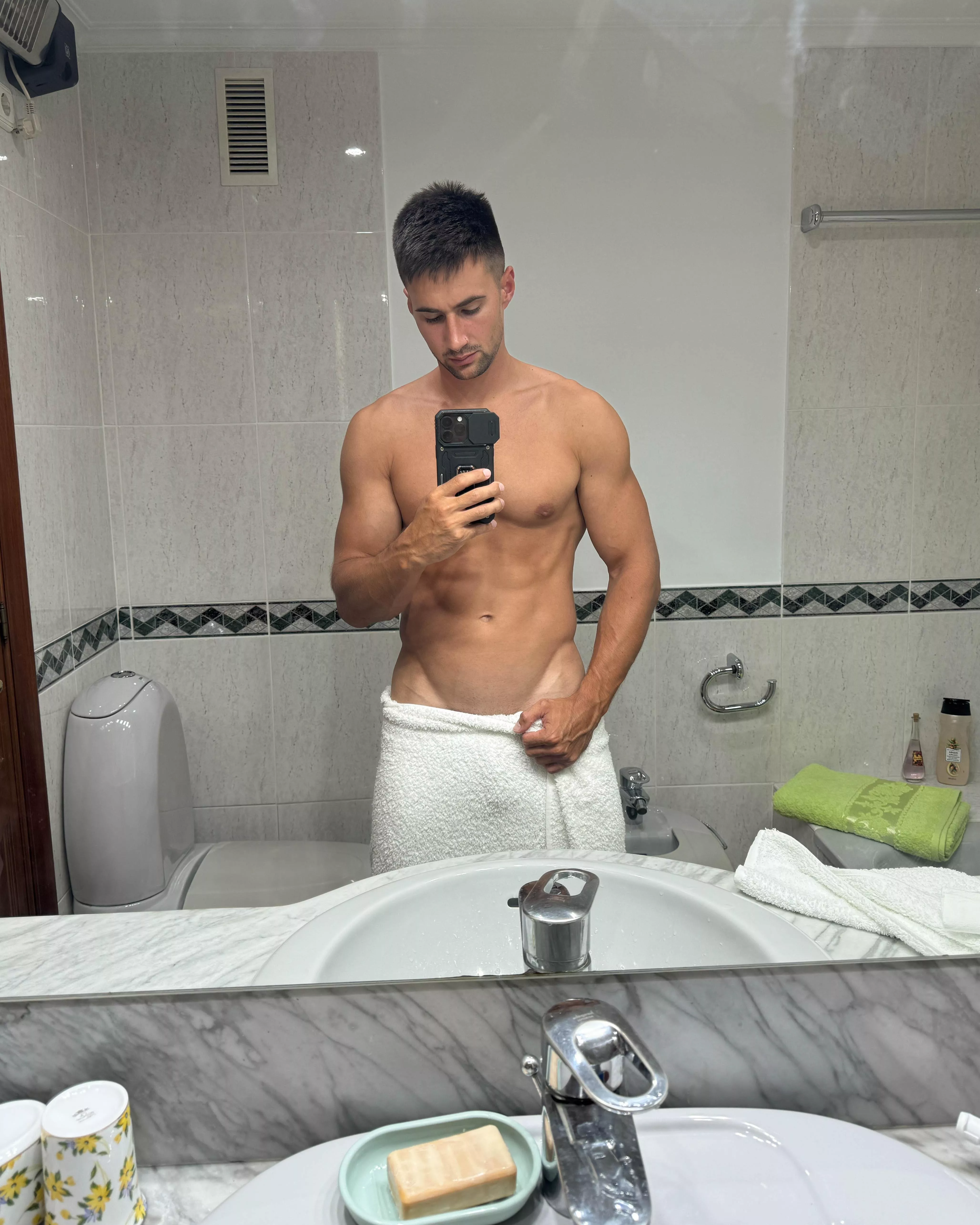 Fresh from the shower