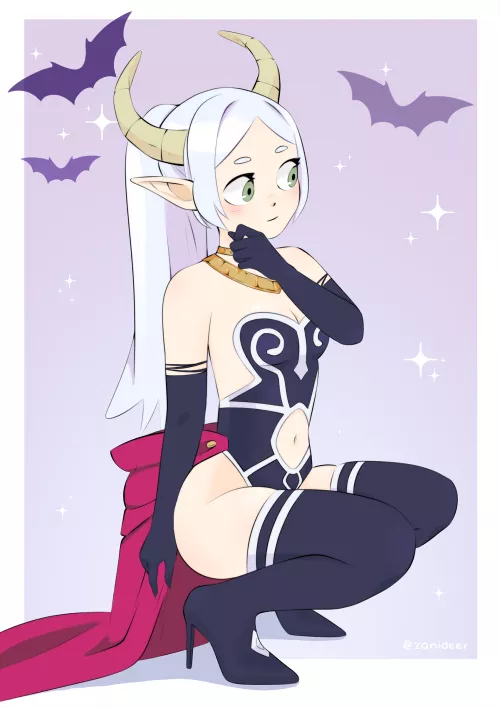 Frieren in Aura's look (by zanideer)