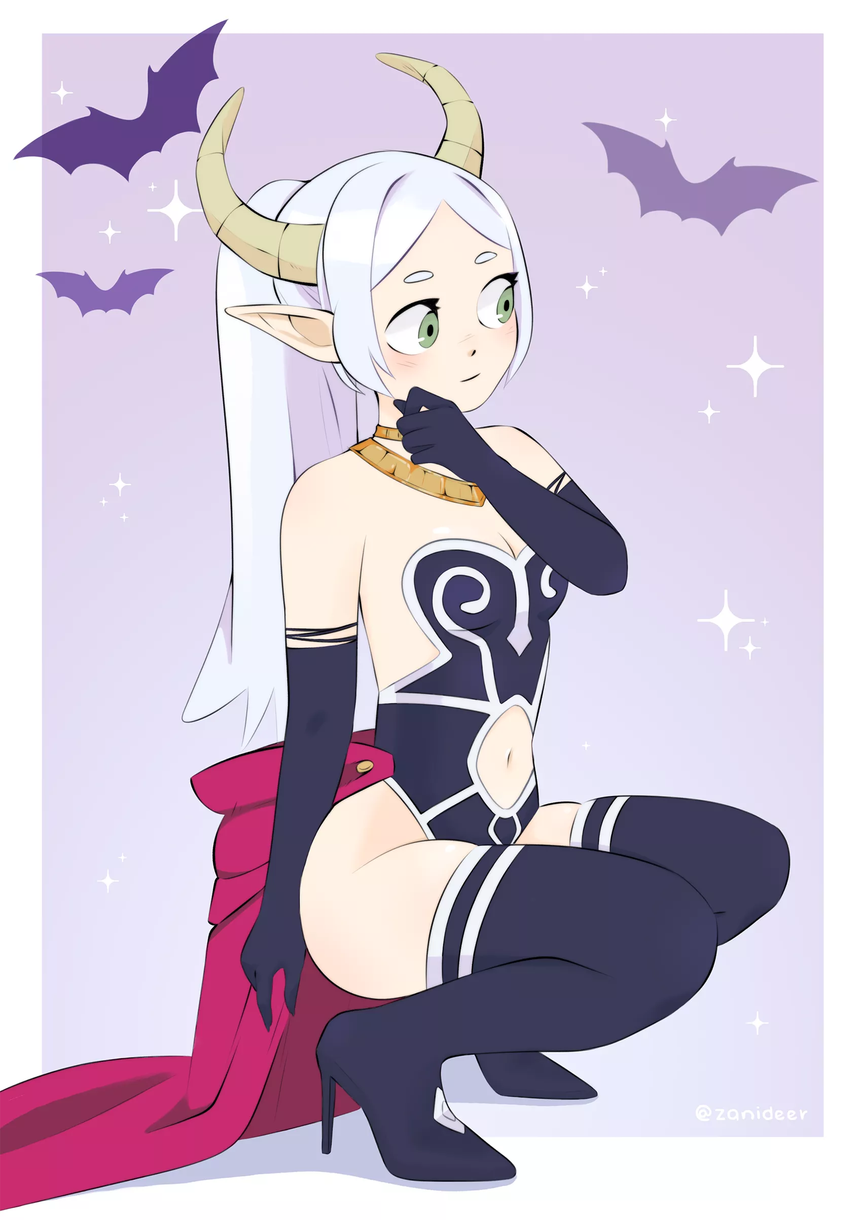 Frieren in Aura's look (by zanideer)