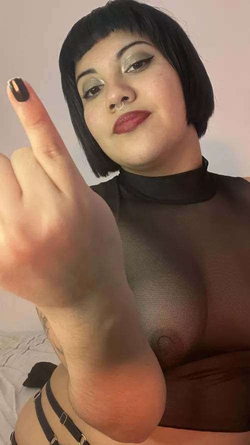 I bet my pinky is twice the size of your measly little sausage. 