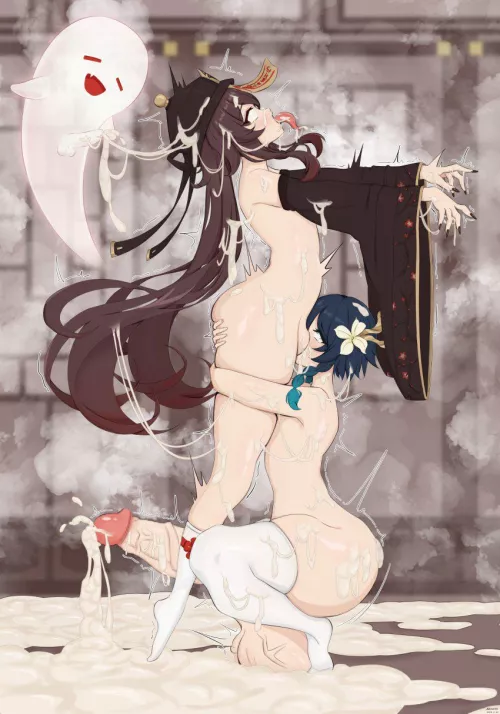  I lost the bet against her so I had to suck it down to the base~ (abcott)