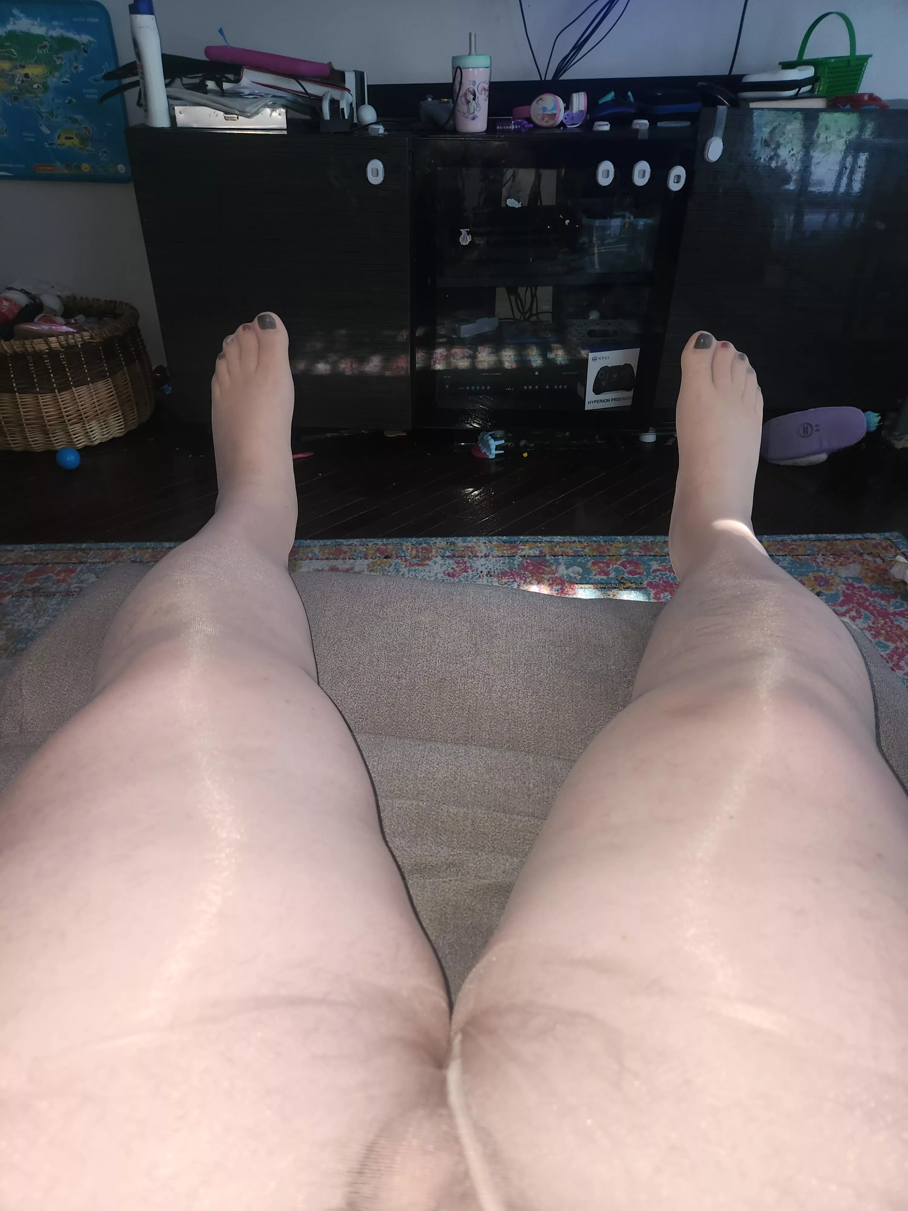 I love how are new pair of hose feel fresh out of the package. DM me if you like.