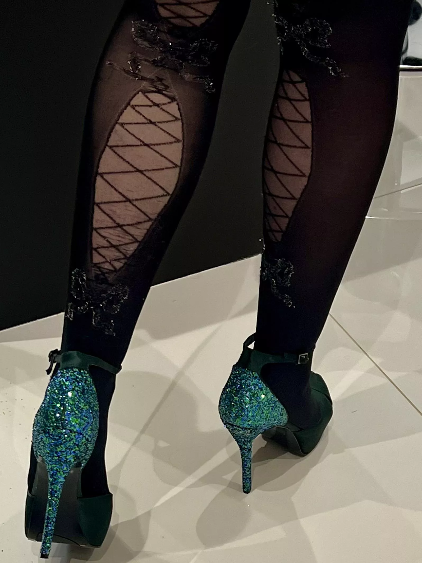 I love my sparkly heels