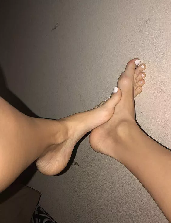 I love rubbing my feet of each other 