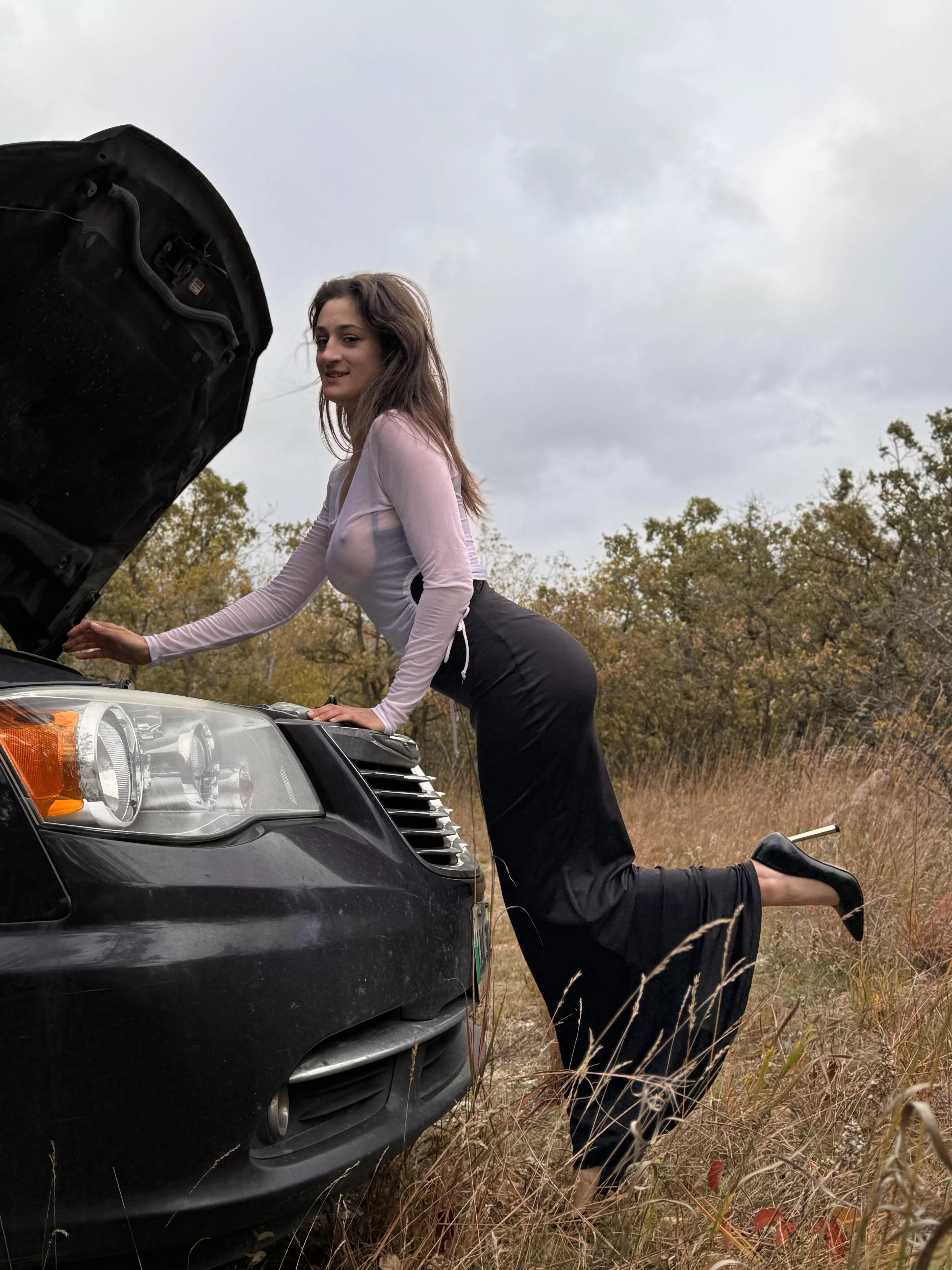 I want to leave the outfit and heels on while I get fucked!