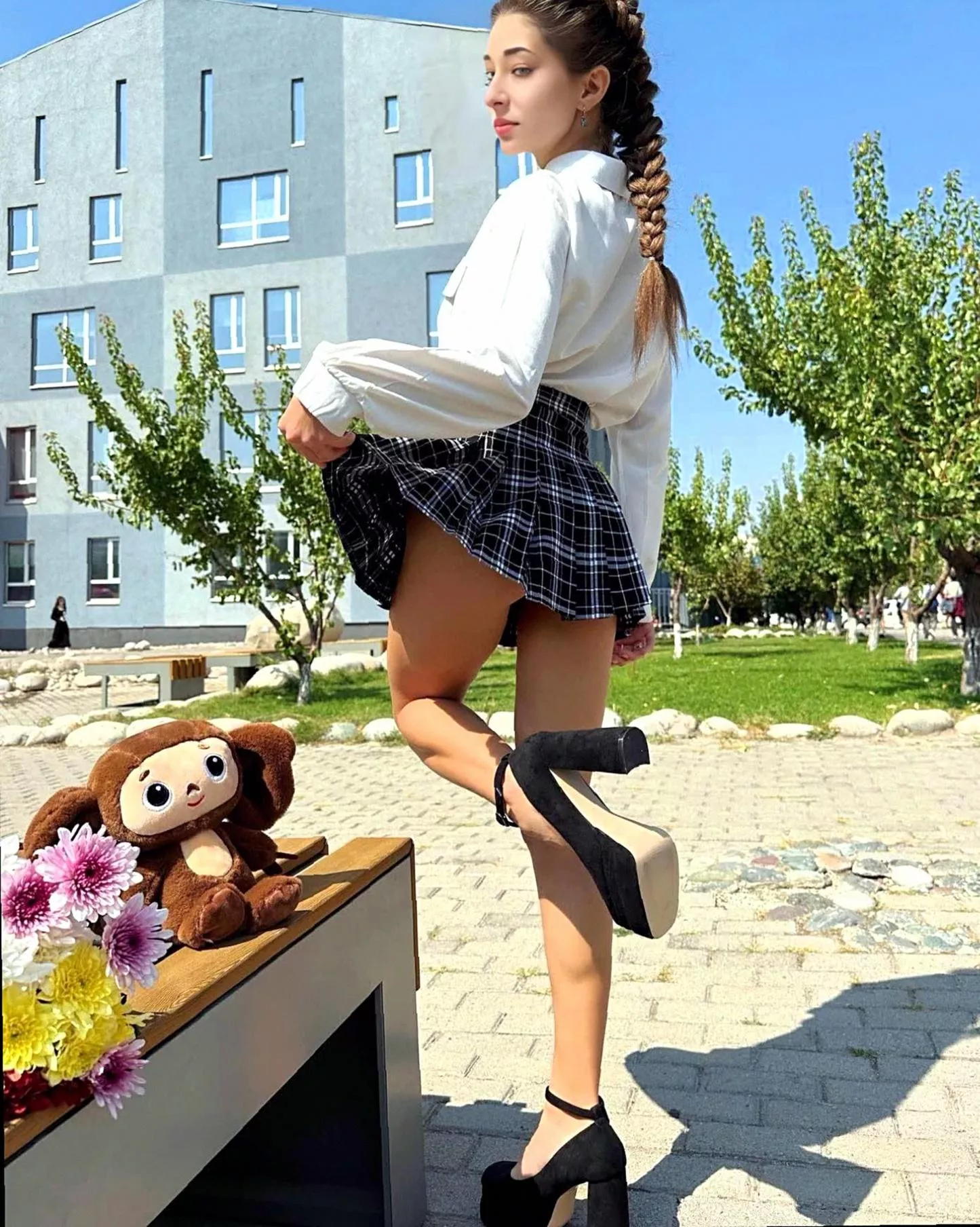 I wonder if you would want to keep them on while you have your way with me