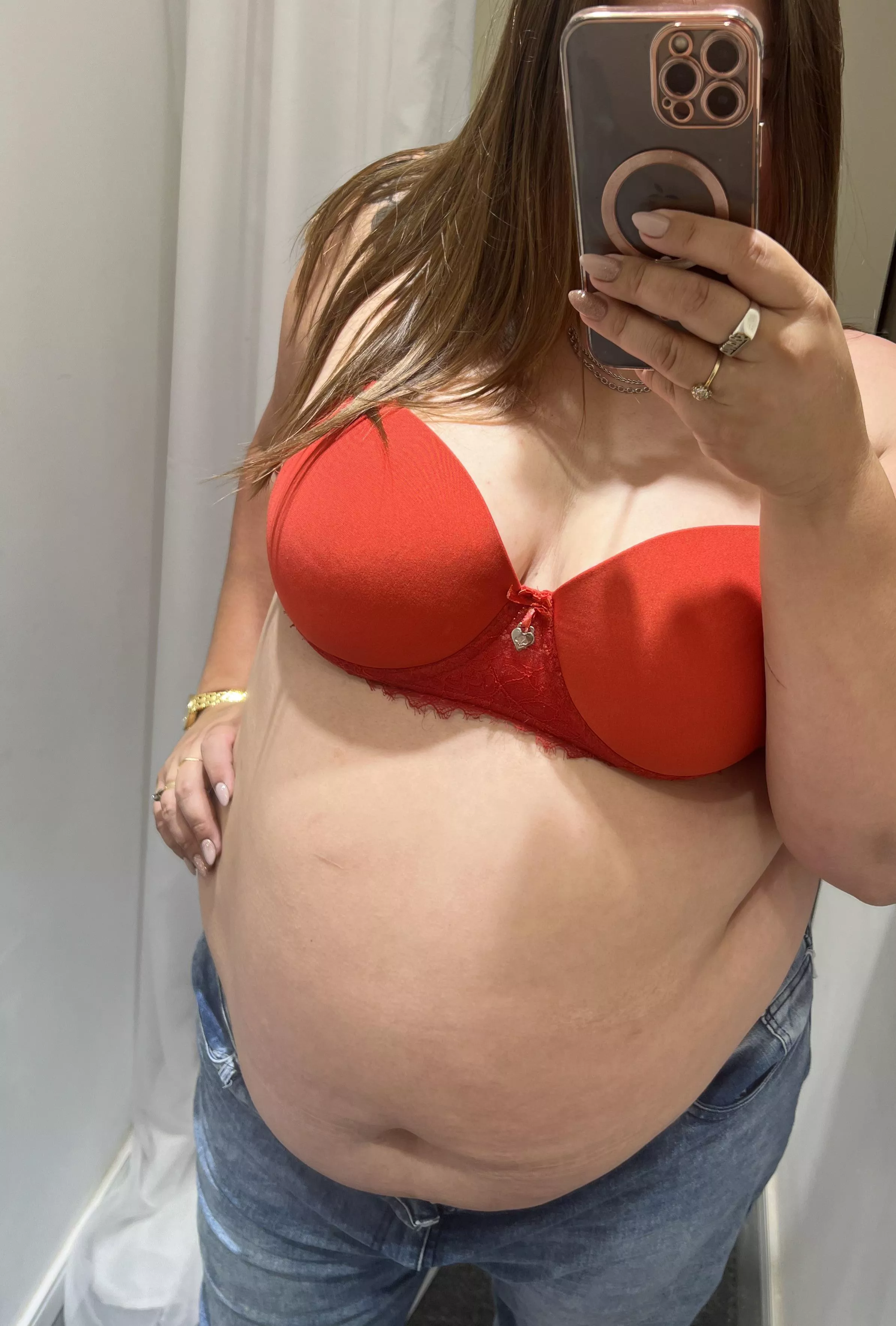 Imagine that this belly rides on top of you... I’ll also release my huge tits