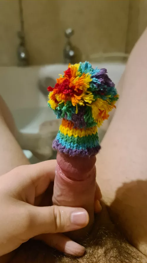 It's hat season! Do you think the pompom is too big? 