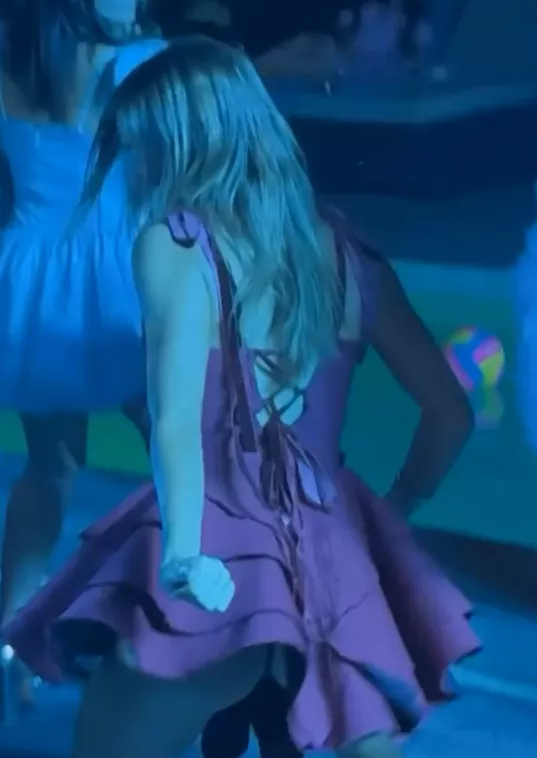 Iuliana Beregoi 20th birthday tanga upskirt