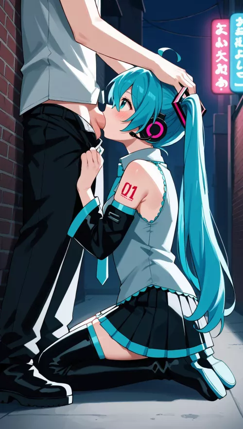 Kinktober day 29 Feat Miku (Aiva-chan) 