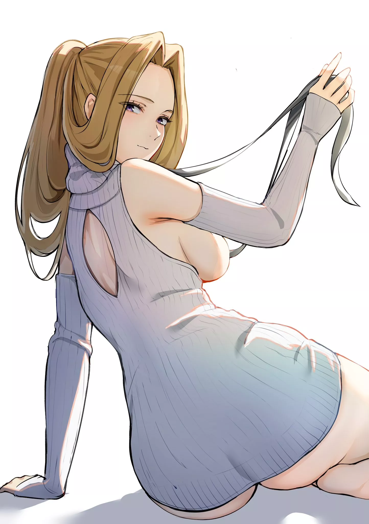 Methode in a bottomless outfit