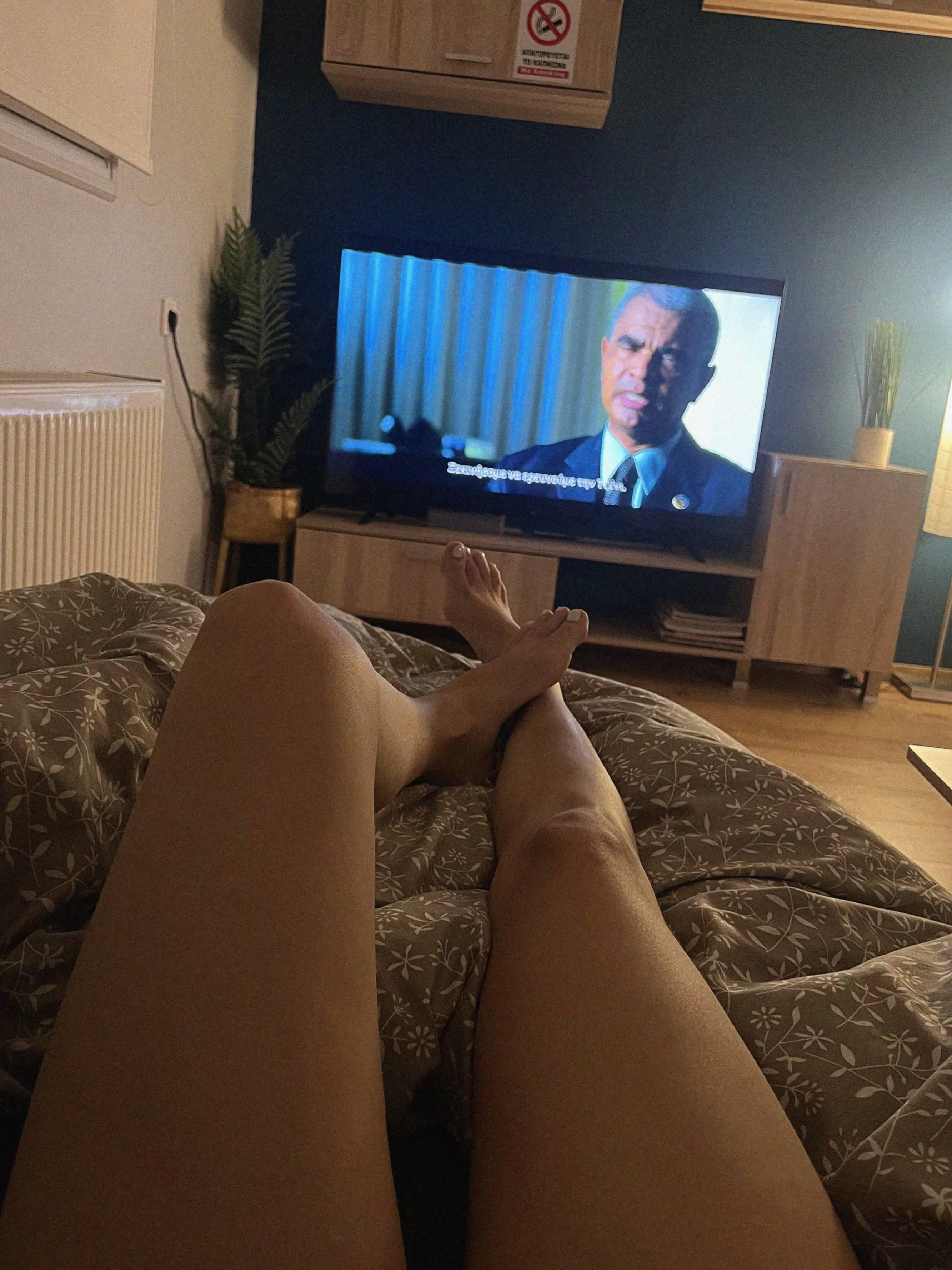 Movie night vibes with my favorite foot packs!