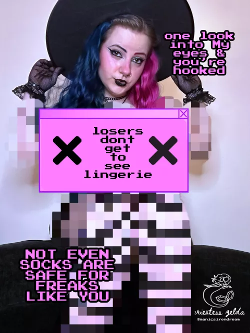 my gaze is more than enough for a depraved hand humper like yourself 💕