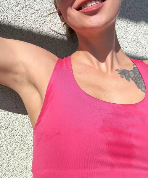 My sports top got all wet after running outside