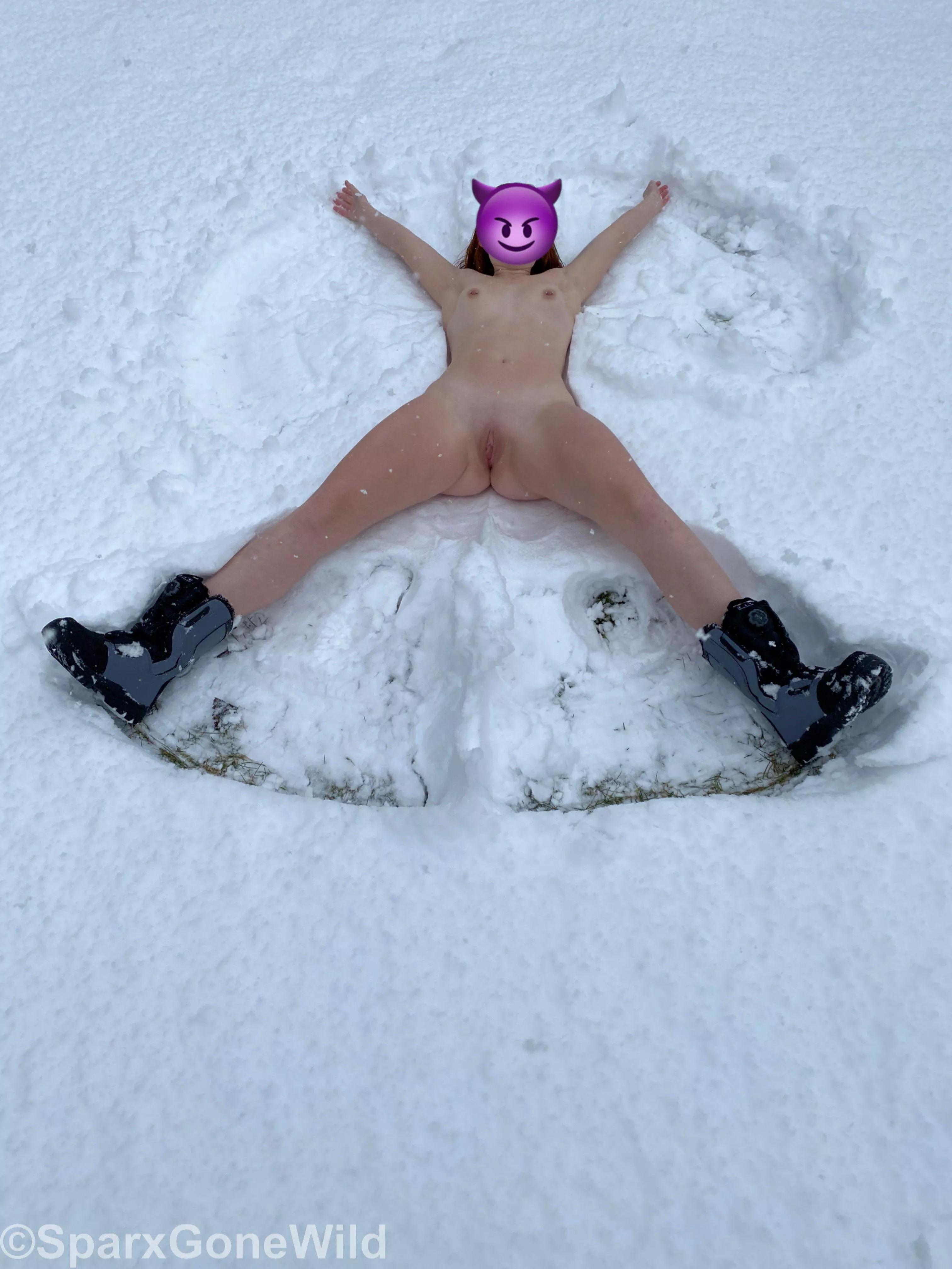 Naked snow angels