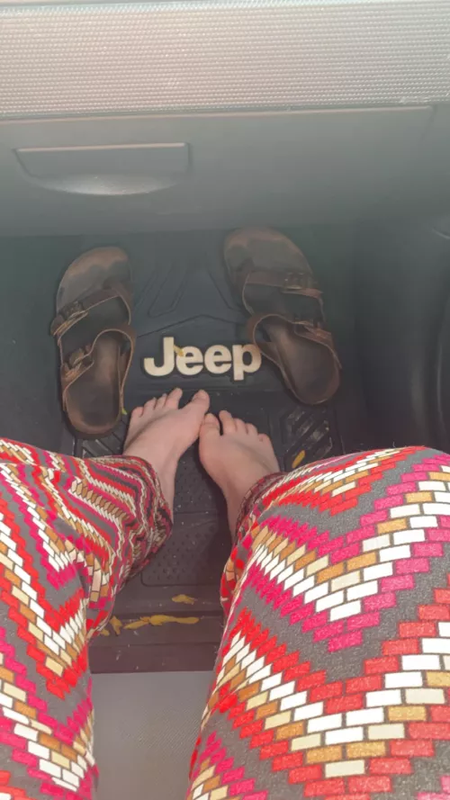 Never have shoes on in the car. 💎